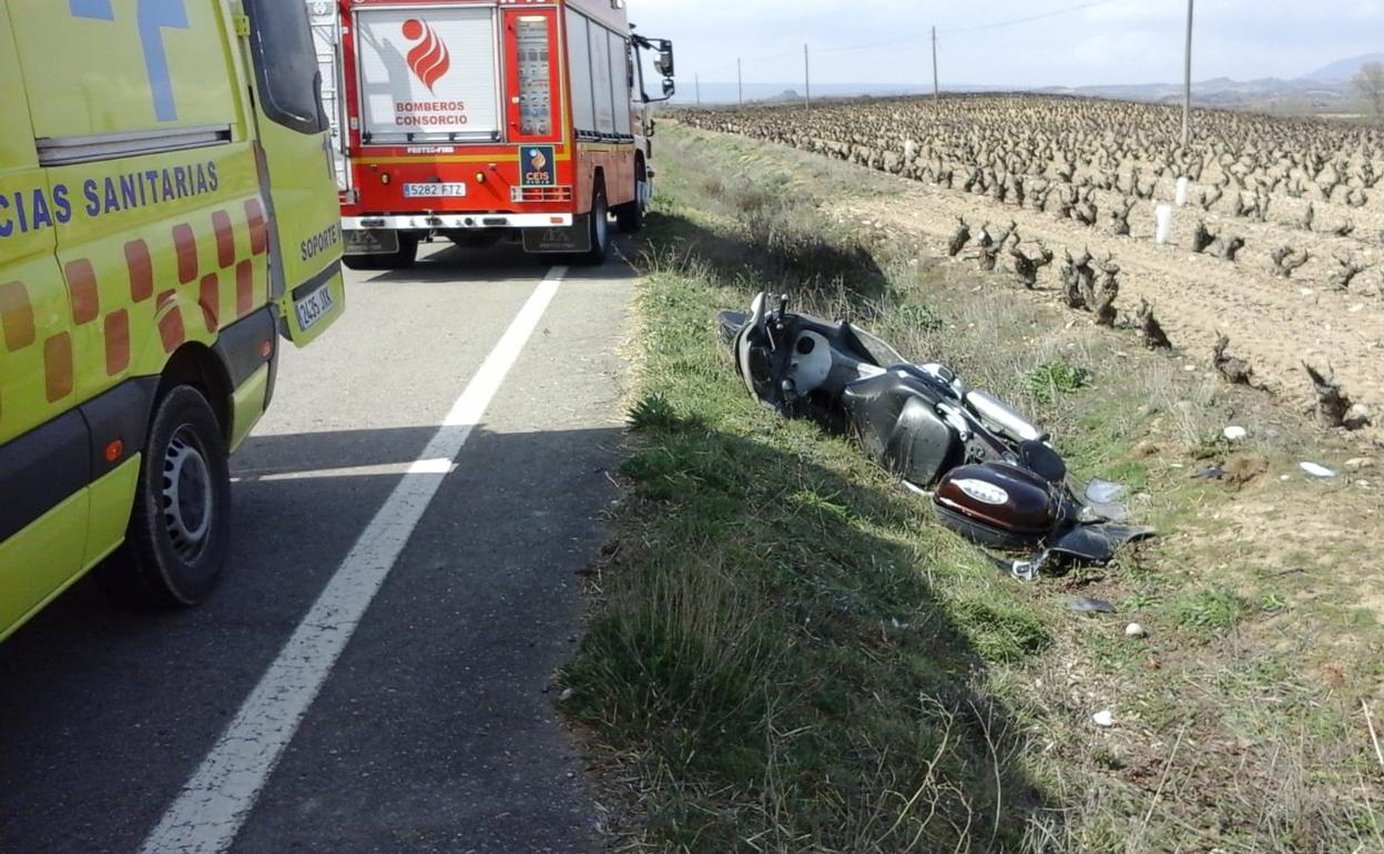 Herido un motoclicista en Cihuri