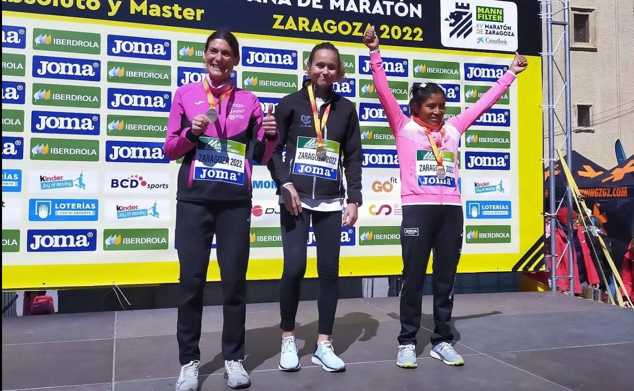 Esther Rodríguez bate el récord de La Rioja de maratón