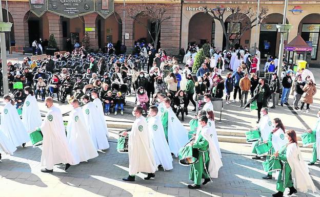 La banda de las Siete Palabras y del Silencio de Logroño. 