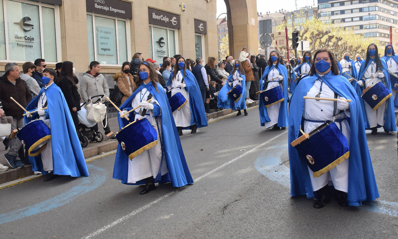 Fotos: Los niños protagonizan la procesión de la Borriquilla de Logroño