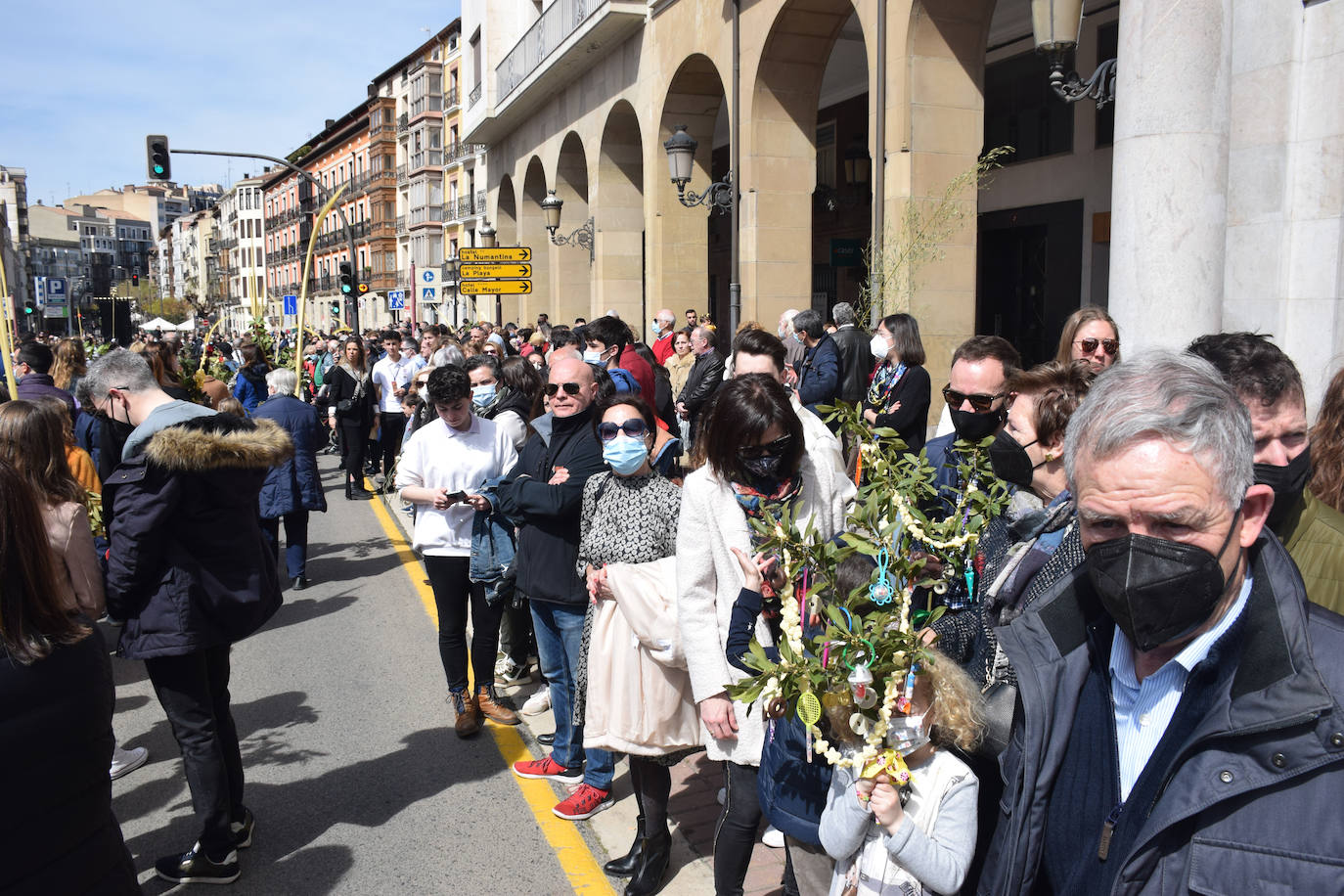 Fotos: Los niños protagonizan la procesión de la Borriquilla de Logroño