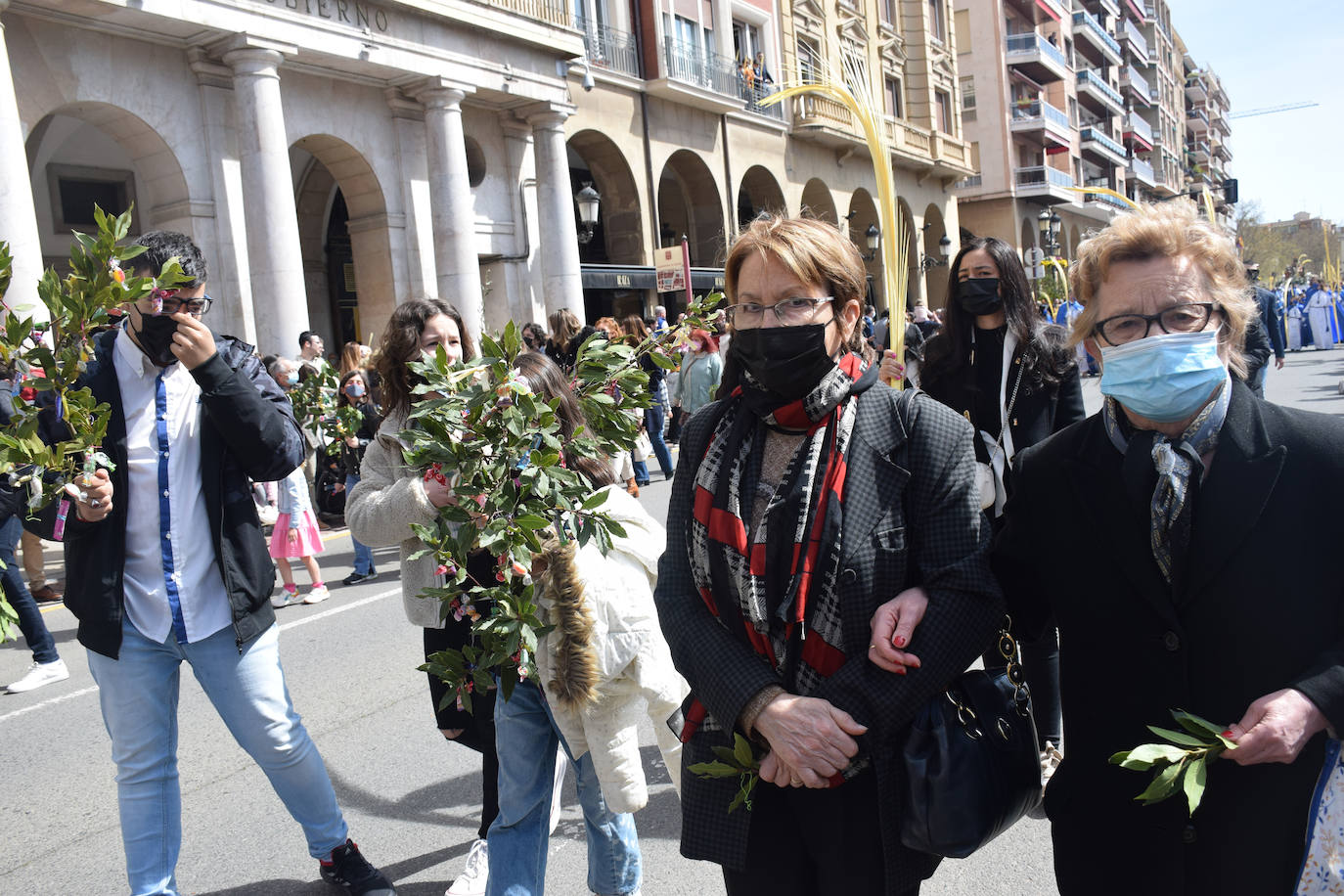 Fotos: Los niños protagonizan la procesión de la Borriquilla de Logroño