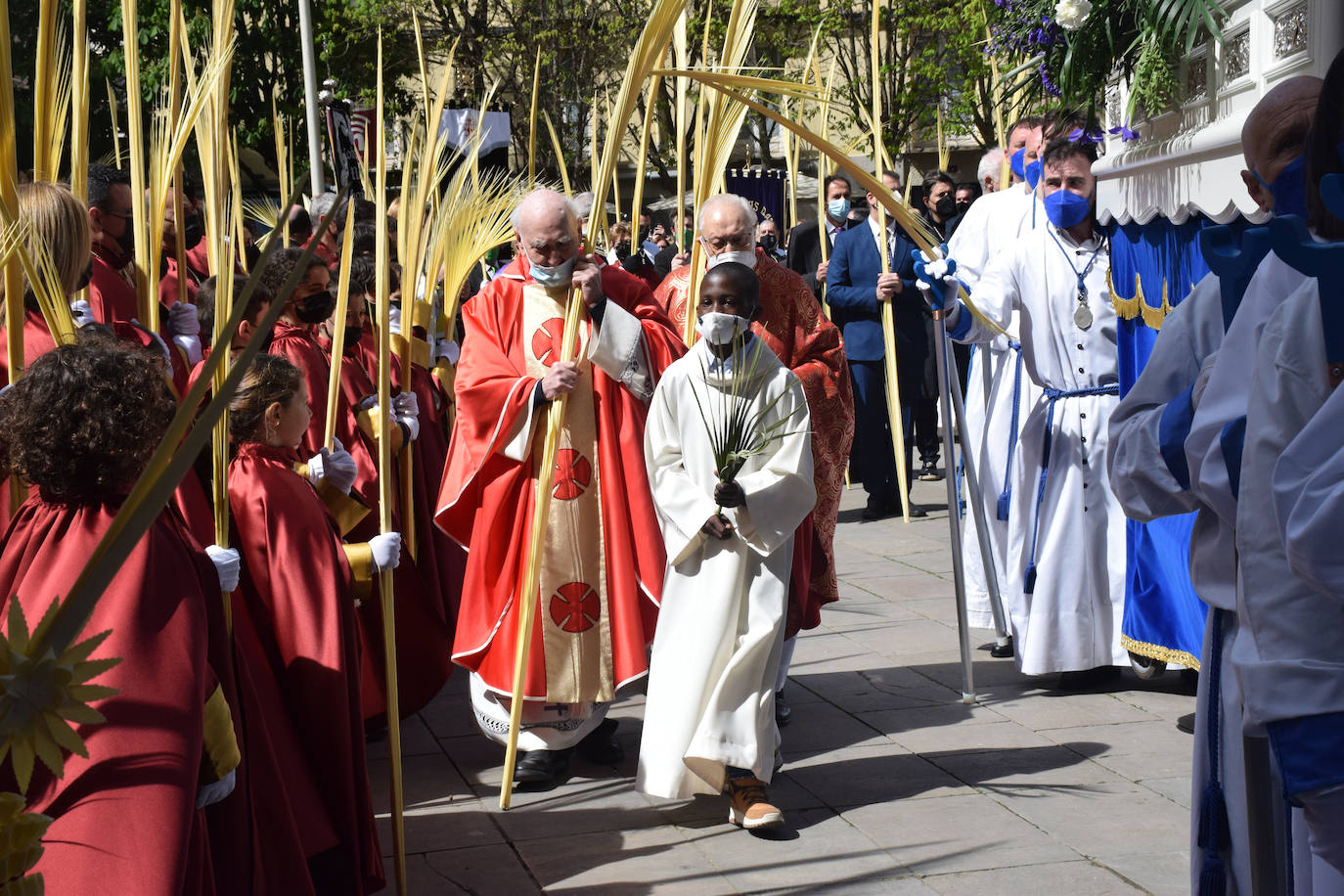 Fotos: Los niños protagonizan la procesión de la Borriquilla de Logroño