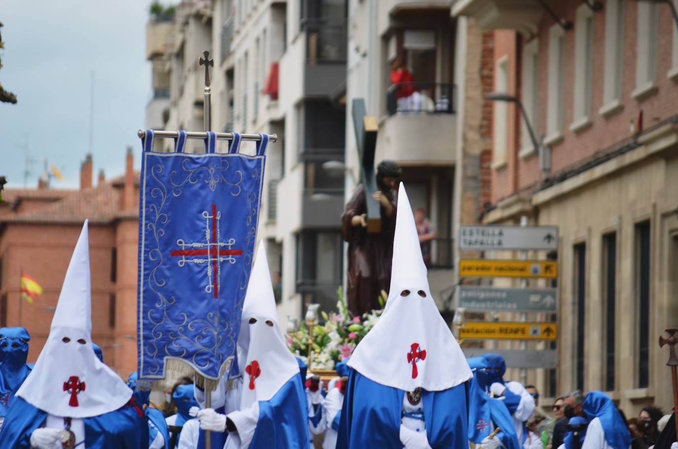 La emoción ha vuelto este jueves al corazón de Calahorra en el Encuentro más esperado de su Semana Santa. 