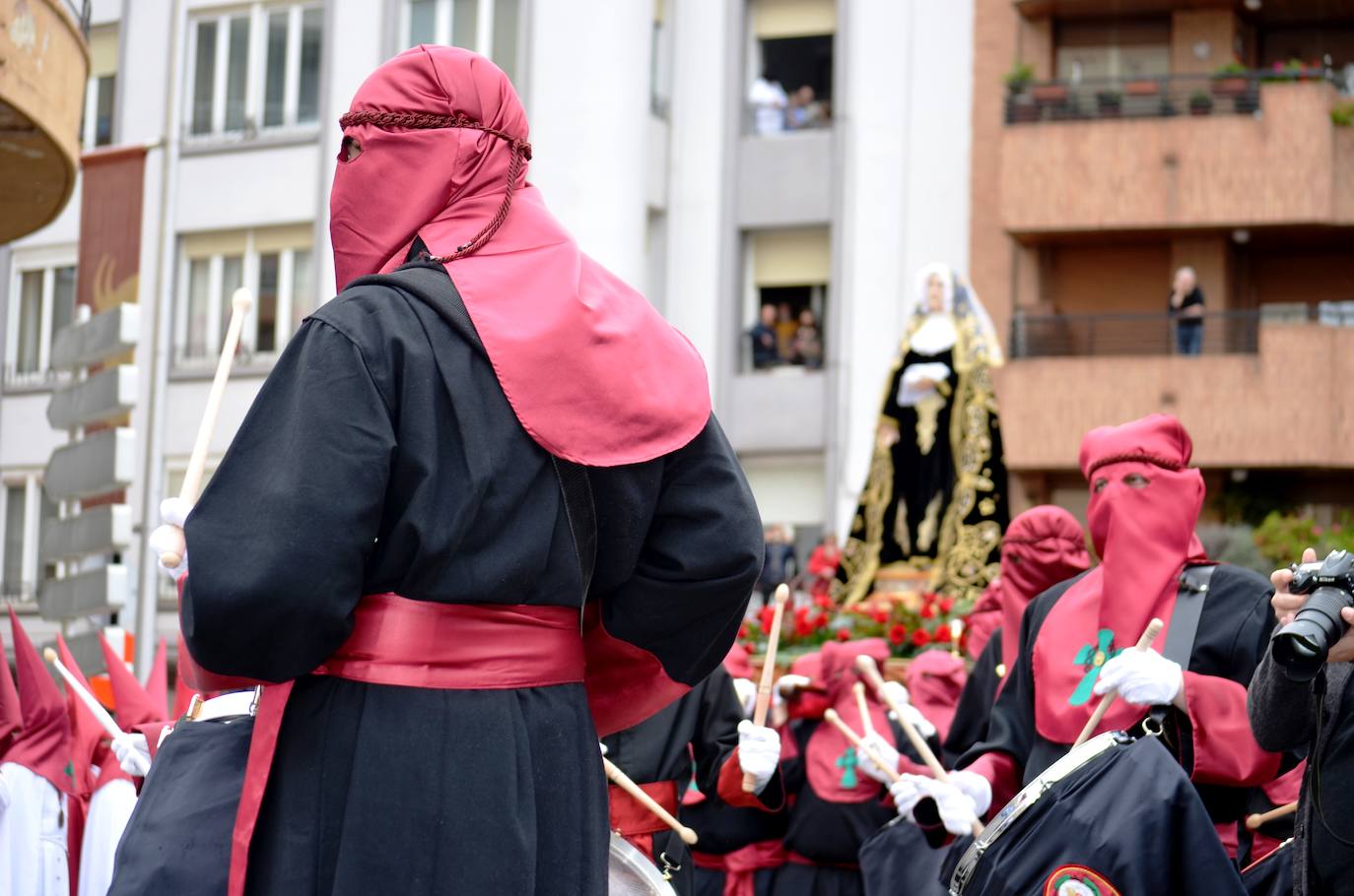 La emoción ha vuelto este jueves al corazón de Calahorra en el Encuentro más esperado de su Semana Santa. 