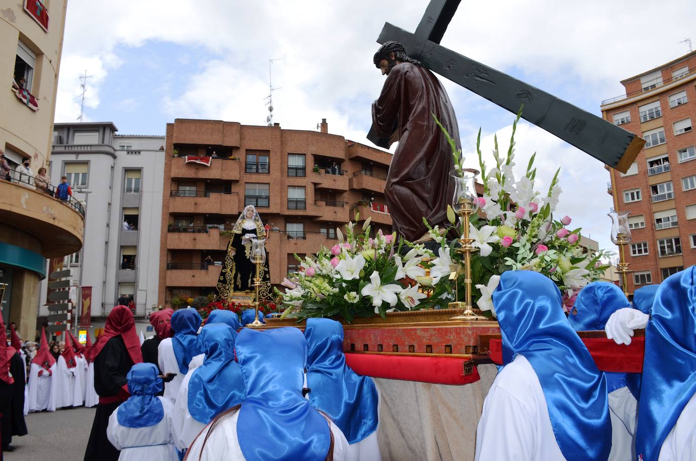 La emoción ha vuelto este jueves al corazón de Calahorra en el Encuentro más esperado de su Semana Santa. 