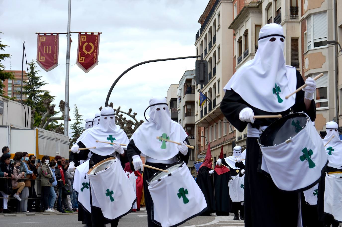 La emoción ha vuelto este jueves al corazón de Calahorra en el Encuentro más esperado de su Semana Santa. 