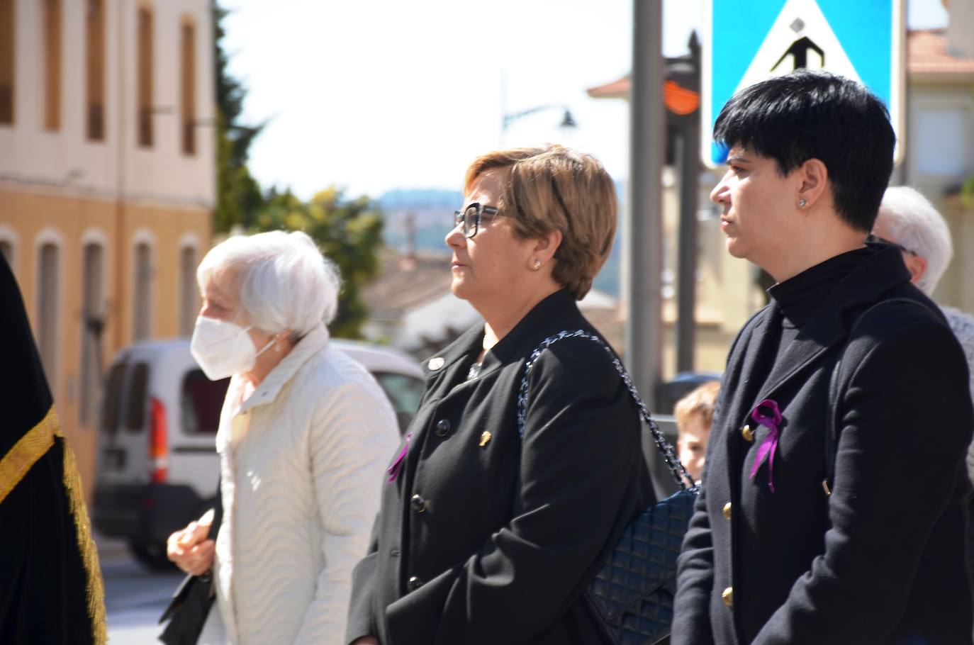 Esta procesión está dedicada a las mujeres maltratadas. 