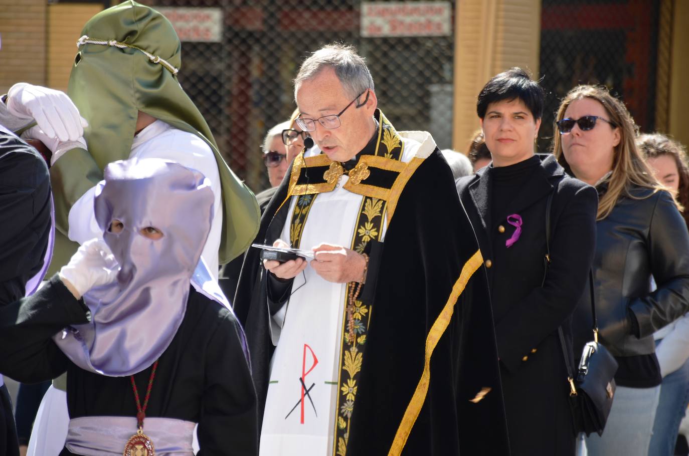 Esta procesión está dedicada a las mujeres maltratadas. 