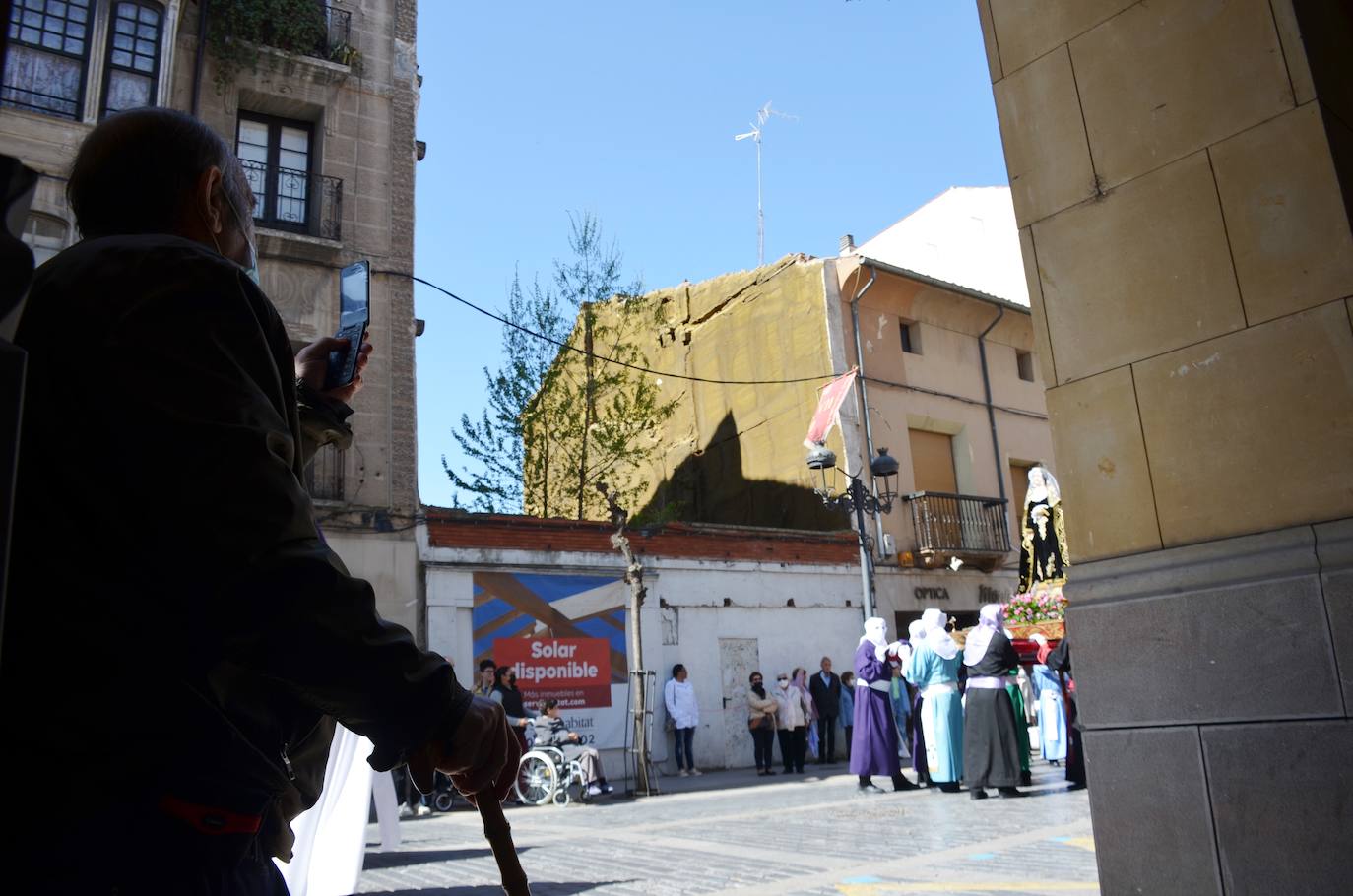 Esta procesión está dedicada a las mujeres maltratadas. 