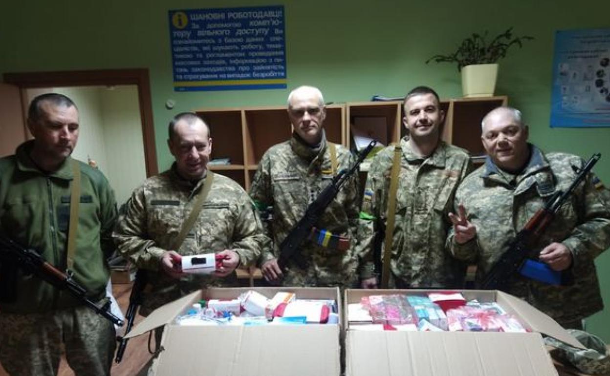 La ayuda de Navarrete llega al frente de Járkov