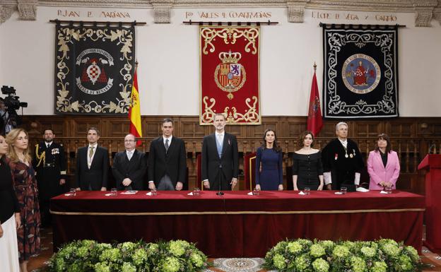 Los reyes presiden la entrega del Premio Cervantes. 