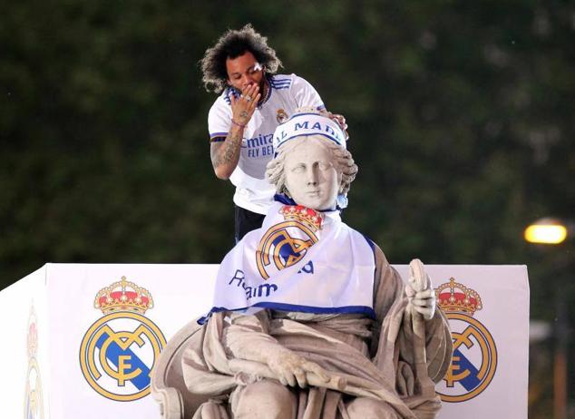 Fotos: Festejo liguero del Real Madrid en Cibeles