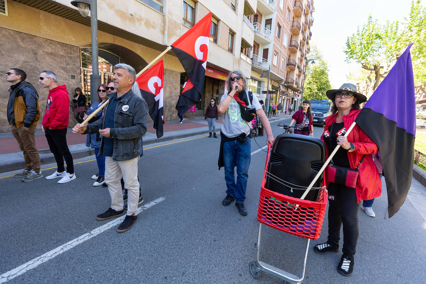 Fotos: Manifestación principal del Primero de Mayo en La Rioja