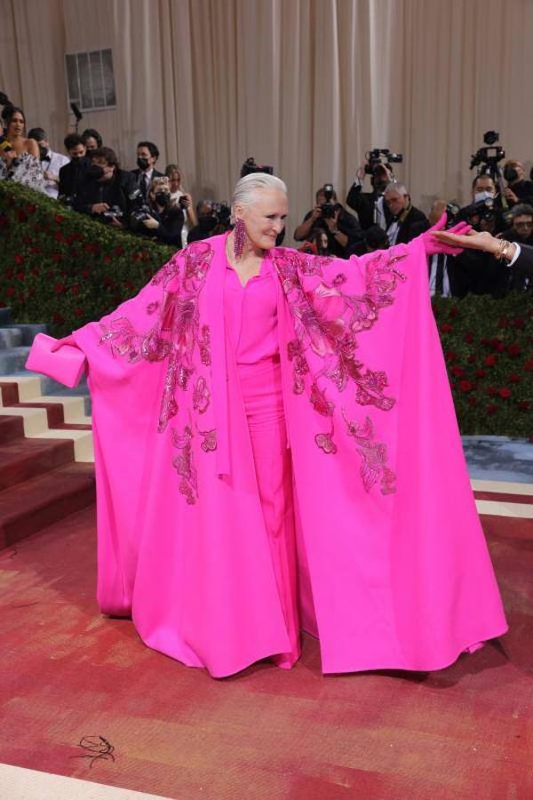 La actriz Glenn Close con un Valentino.