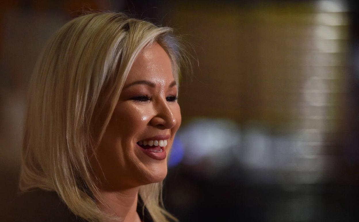 Michelle O'Neill, favorita en las encuestas en Irlanda del Norte.