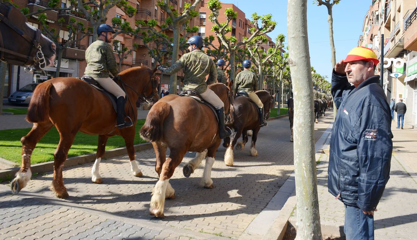 Fotos: Desfile de la Guardia Real a caballo por Calahorra