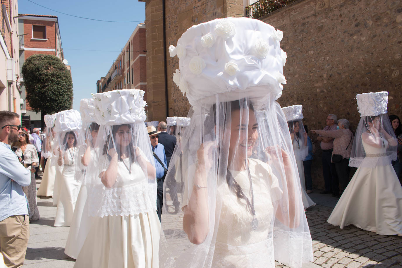 Fotos: Procesión de las doncellas en Santo Domingo de la Calzada