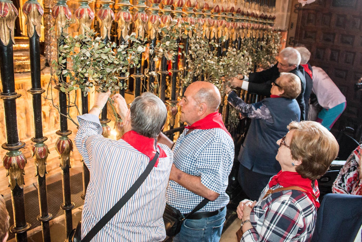 Fotos: Procesiones de Los Ramos y de Las Prioras en Santo Domingo de la Calzada