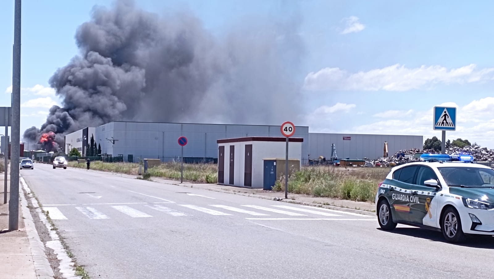 Explosión en una planta de biodiésel de Calahorra: «La situación está controlada y no hay peligro para la población»