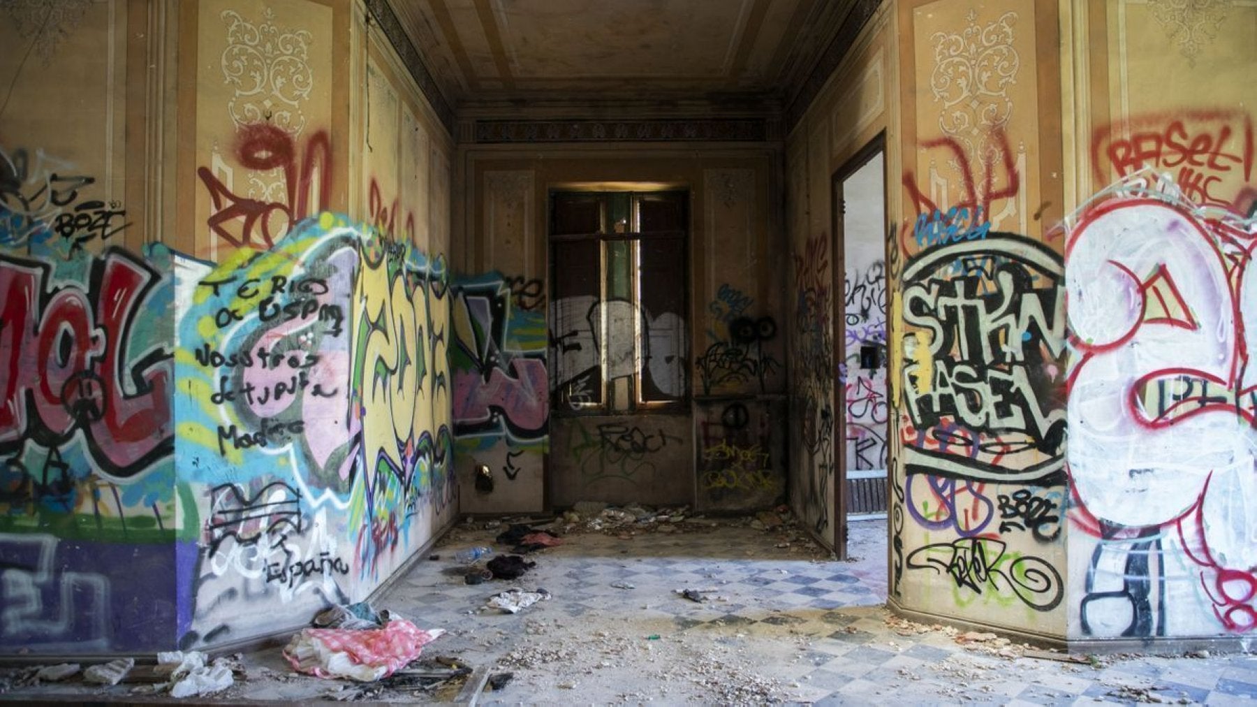 Casa abandonada de Burjassot donde tuvo lugar la presunta violación. 