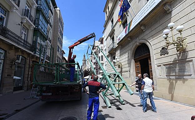 Imagen del montaje, esta mañana