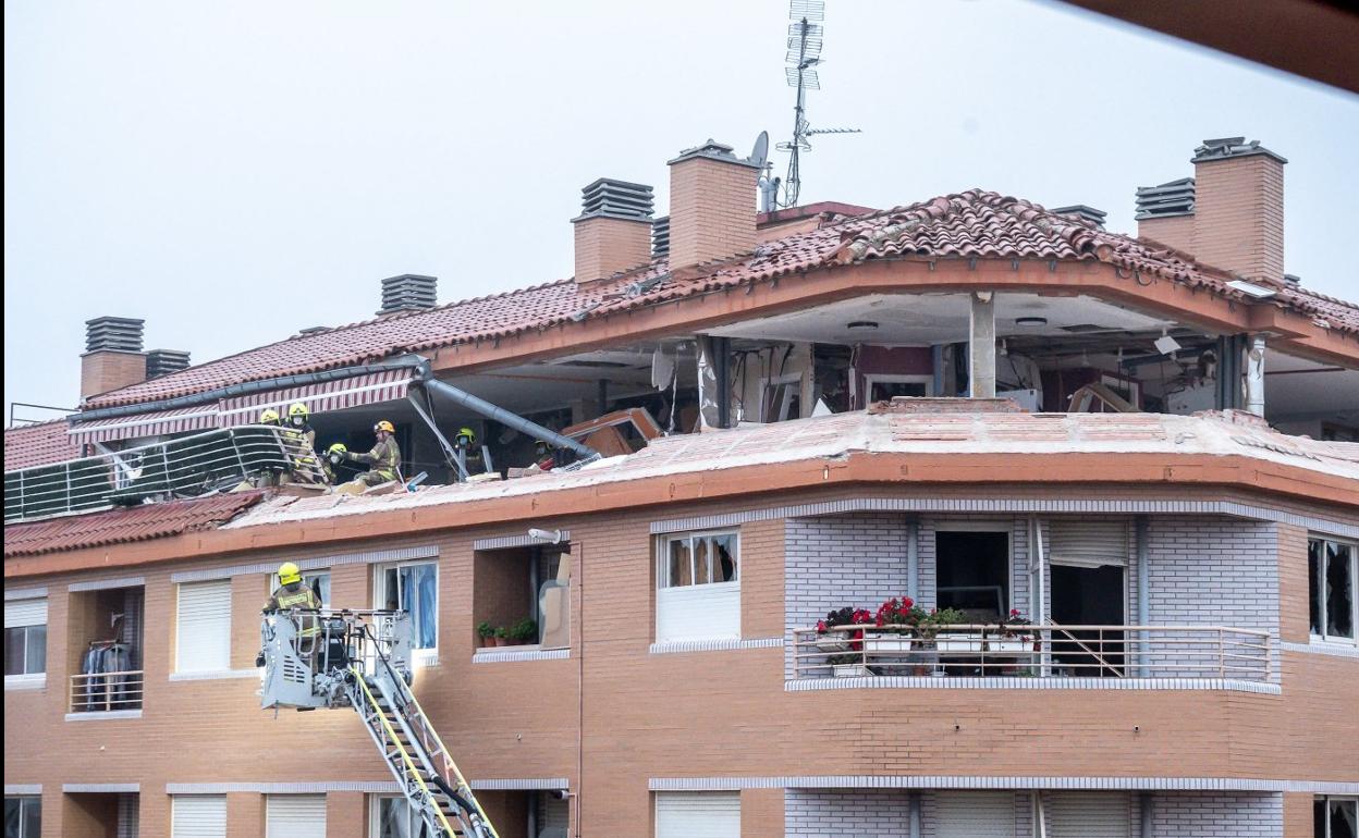 Estado en que quedó el edificio que sufrió la explosión el pasado mes de diciembre. 