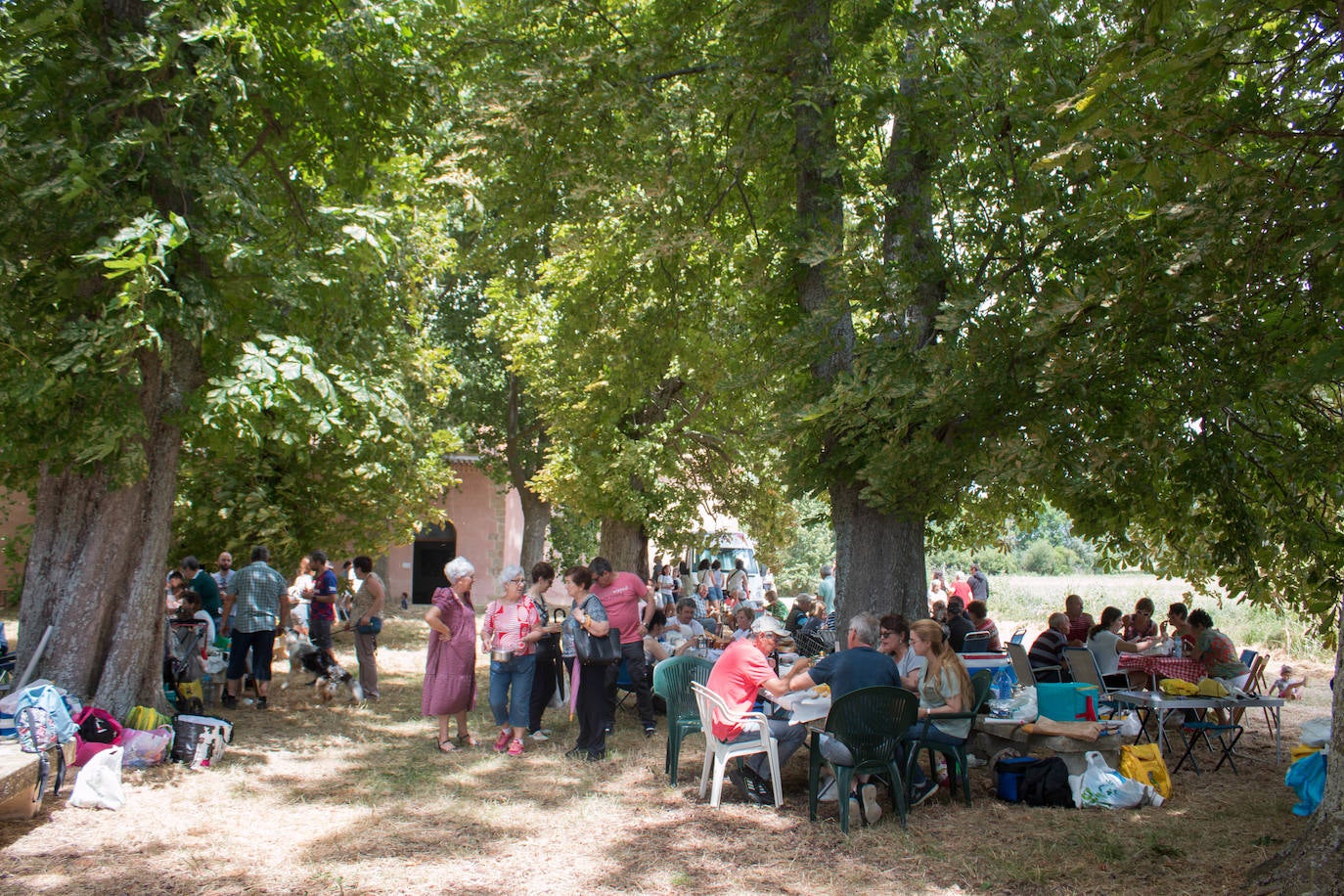 Fotos: Cientos de personas celebran la romería de Las Abejas comiendo lentejas