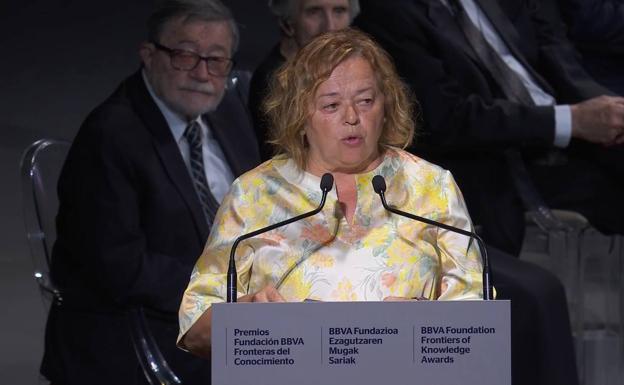 La presidenta del CSIC, Rosa Menéndez. 