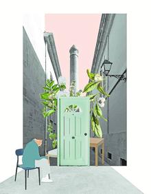 Imagen secundaria 2 - espacio doméstico que la escuela Saint Martins recreará en el Pasaje de la chimenea. Abajo, organizadores y principales colaboradores de Concéntrico 08; y una de las '100 sillas' de Izaskun Chinchilla que ocuparán la ciudad. 