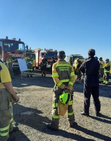 Imagen secundaria 2 - Prácticas de los servicios de emergencias de La Rioja en Ausejo