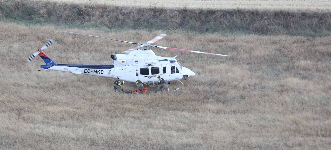 Fotos: Incendio en Yerga: las imágenes del fuego que quema el monte riojano