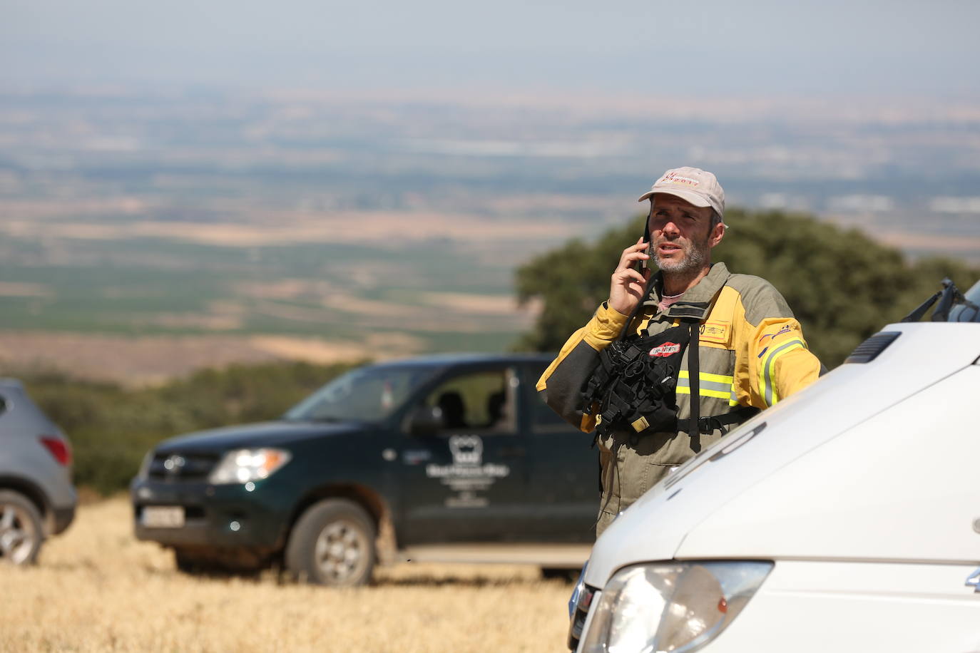 Fotos: Incendio en Yerga: las imágenes del fuego que quema el monte riojano