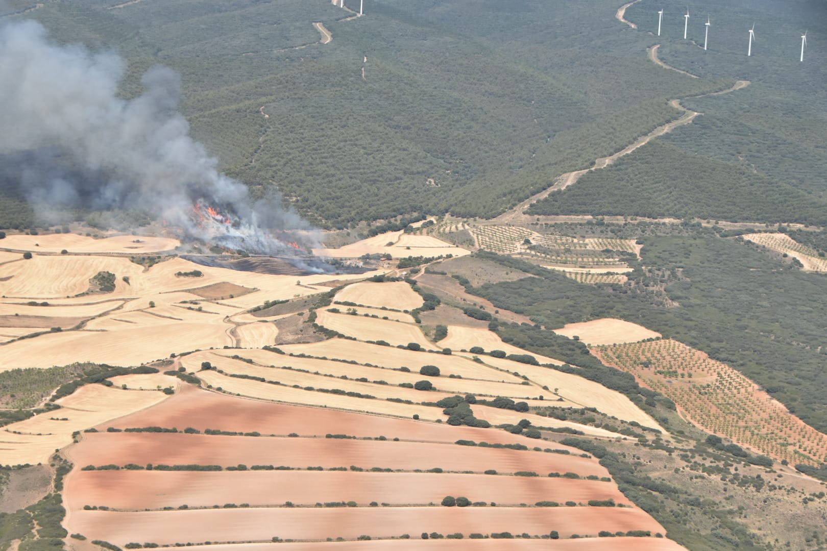 Fotos: El incendio en Yerga, desde el aire