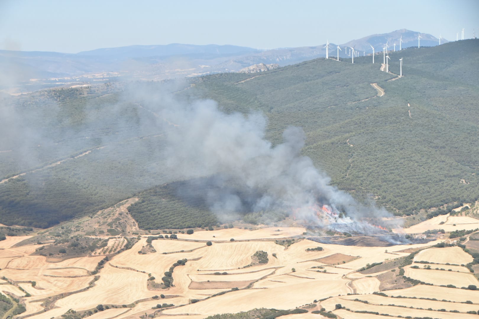 Fotos: El incendio en Yerga, desde el aire