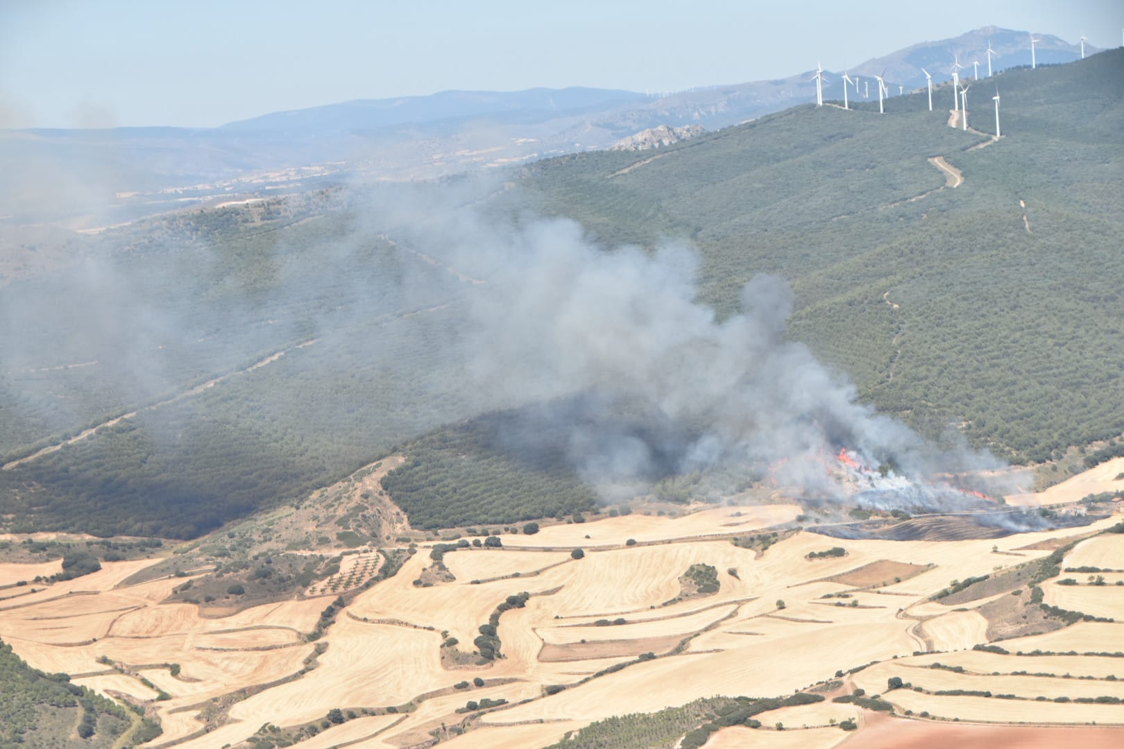 Fotos: El incendio en Yerga, desde el aire