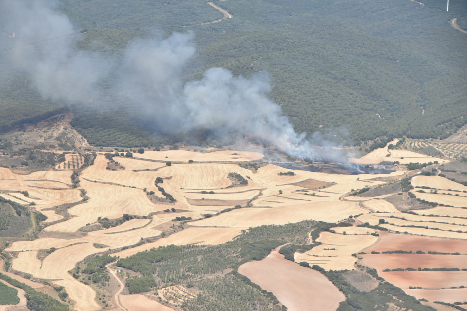 Fotos: El incendio en Yerga, desde el aire