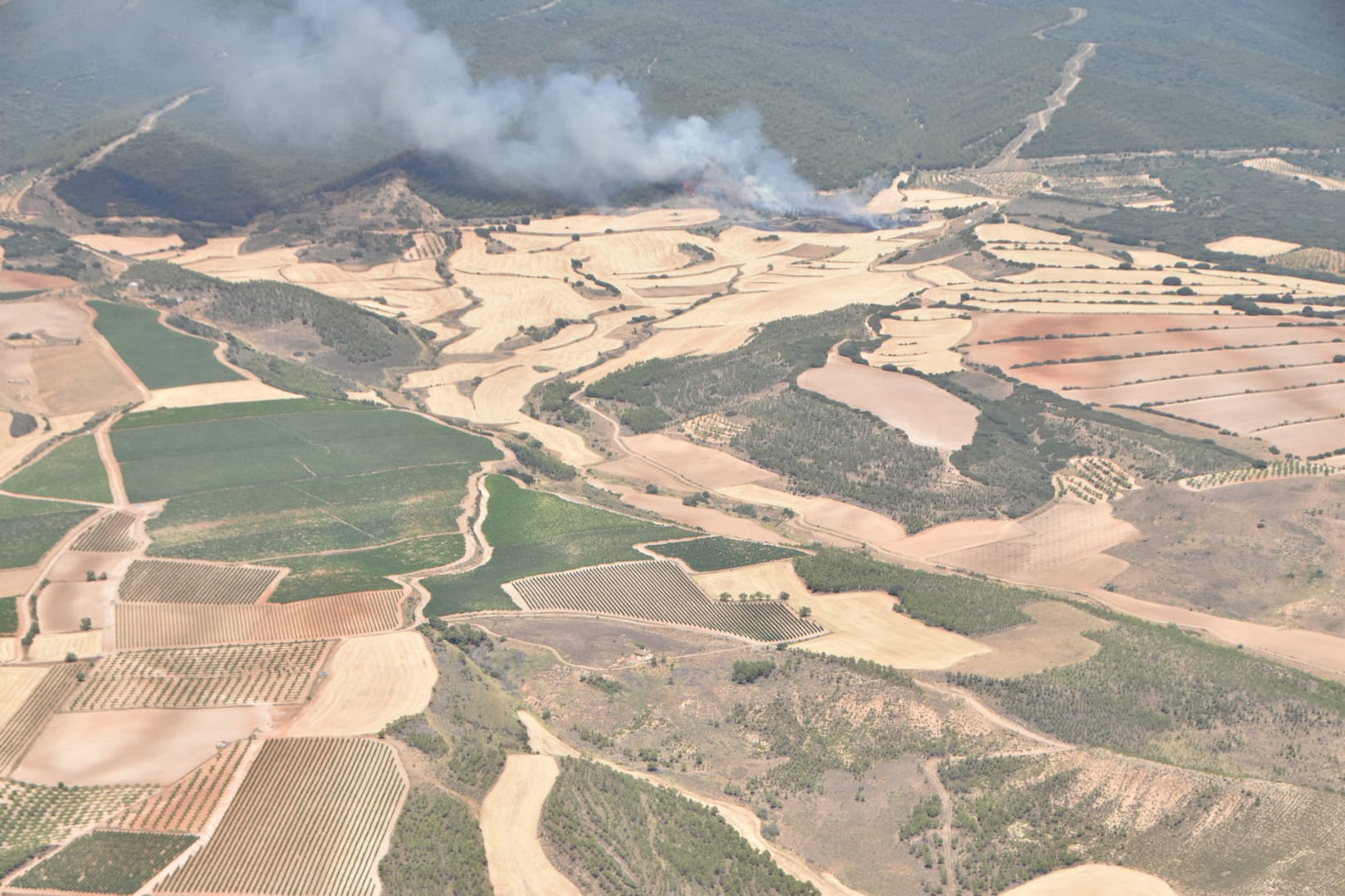 Fotos: El incendio en Yerga, desde el aire