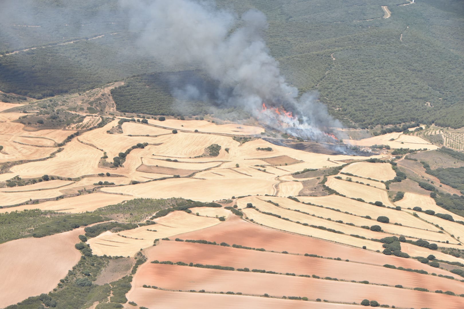 Fotos: El incendio en Yerga, desde el aire