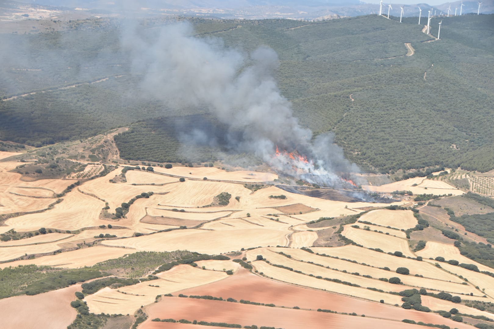 Fotos: El incendio en Yerga, desde el aire