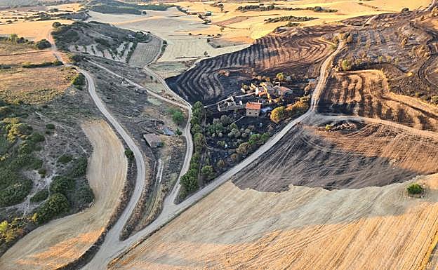 Galería. Imagen del incendio, días después