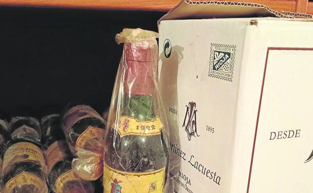 Botellas de la reserva especial de 1922 para la cata. 