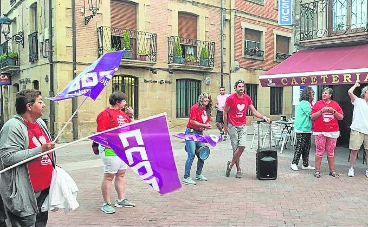 Concentración celebrada en San Asensio. 