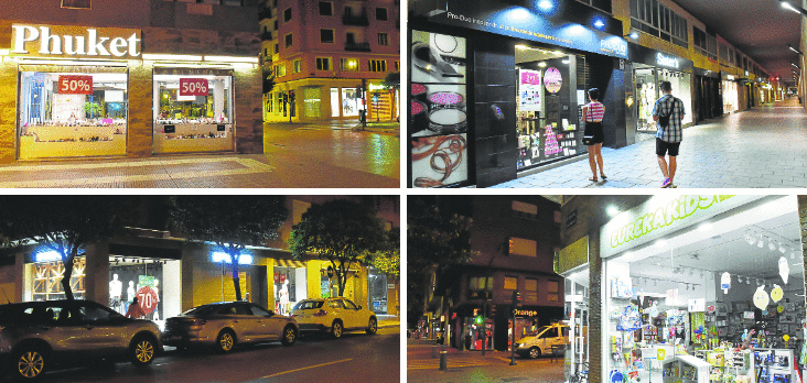 Imágenes tomadas el martes y el miércoles entre las 22.15 y las 22.45 horas. 