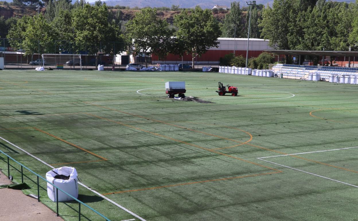 Los últimos trabajos continúan durante estos días en la instalación. 