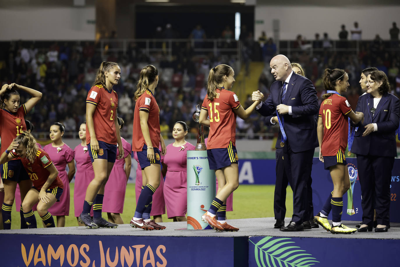 España ha logrado conquistar por primera vez el campeonato de Costa Rica 2022 imponiéndose en la final por 3 goles a 1 a Japón.