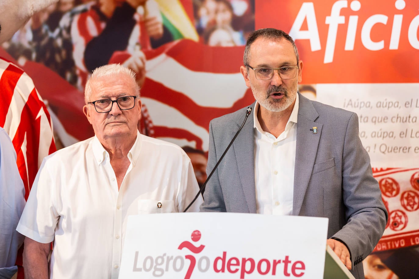 Fotos: Las Gaunas acoge una muestra dedicada al Logroñés