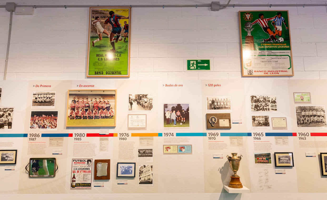 Fotos: Las Gaunas acoge una muestra dedicada al Logroñés