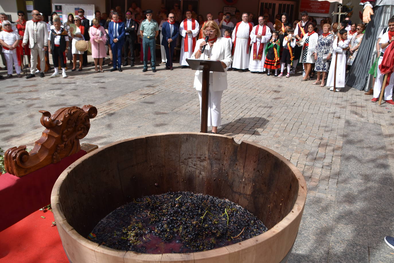 Fotos: Día de San Adrián y Santa Natalia con el tradicional pisado de uvas en Autol