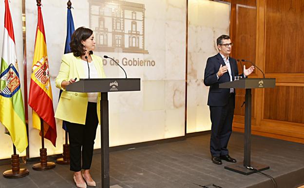 Andreu y Bolaños, durante su reunión de este viernes 